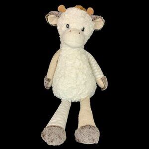 Aurora World Purely Luxe Seated Giraffe Plush Soft Cuddly 13 Inches White Beige